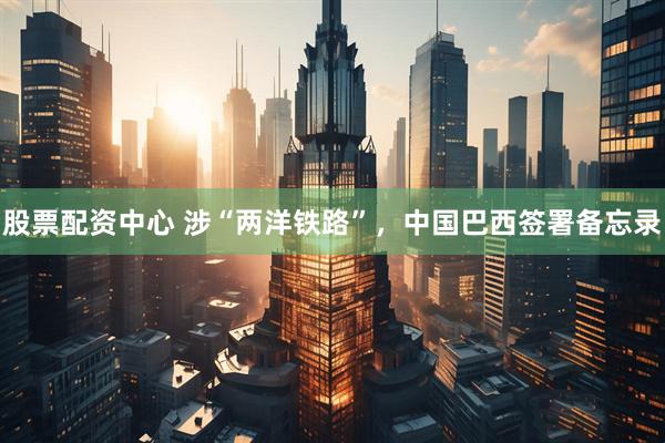 股票配资中心 涉“两洋铁路”，中国巴西签署备忘录