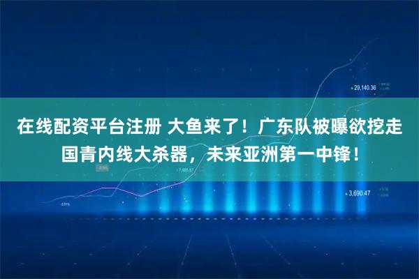 在线配资平台注册 大鱼来了！广东队被曝欲挖走国青内线大杀器，未来亚洲第一中锋！
